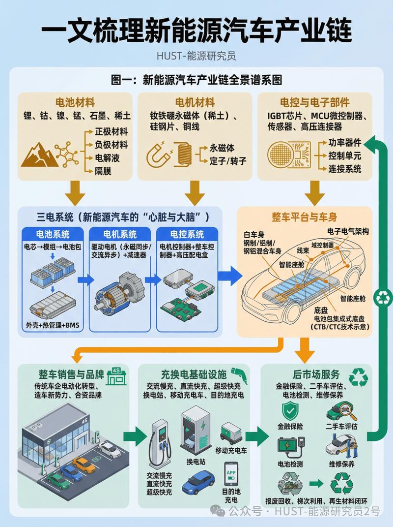 新能源汽车产业链隐形传导成本流向图