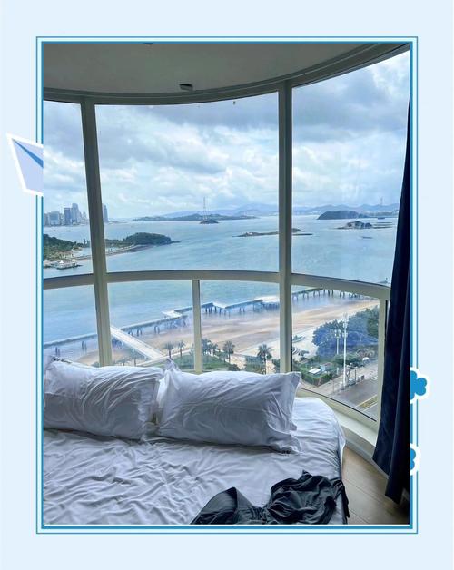 鼓浪屿带阳台临海民宿客房观景视角
