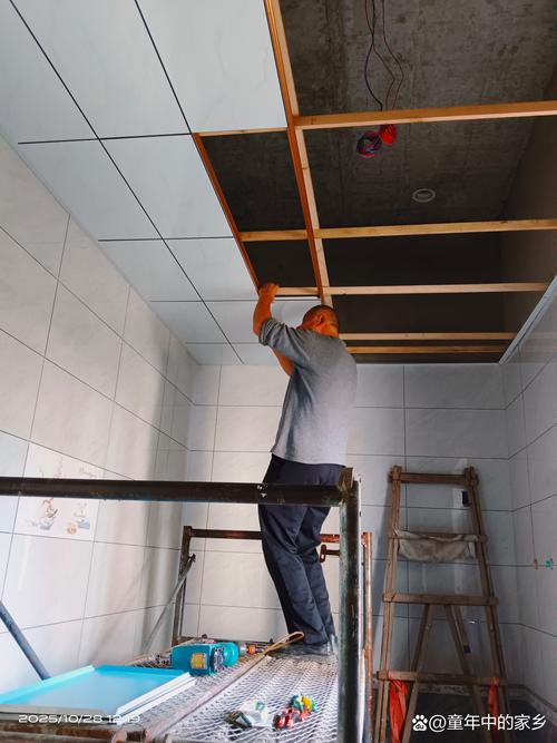 家装集成吊顶安装完工验收现场