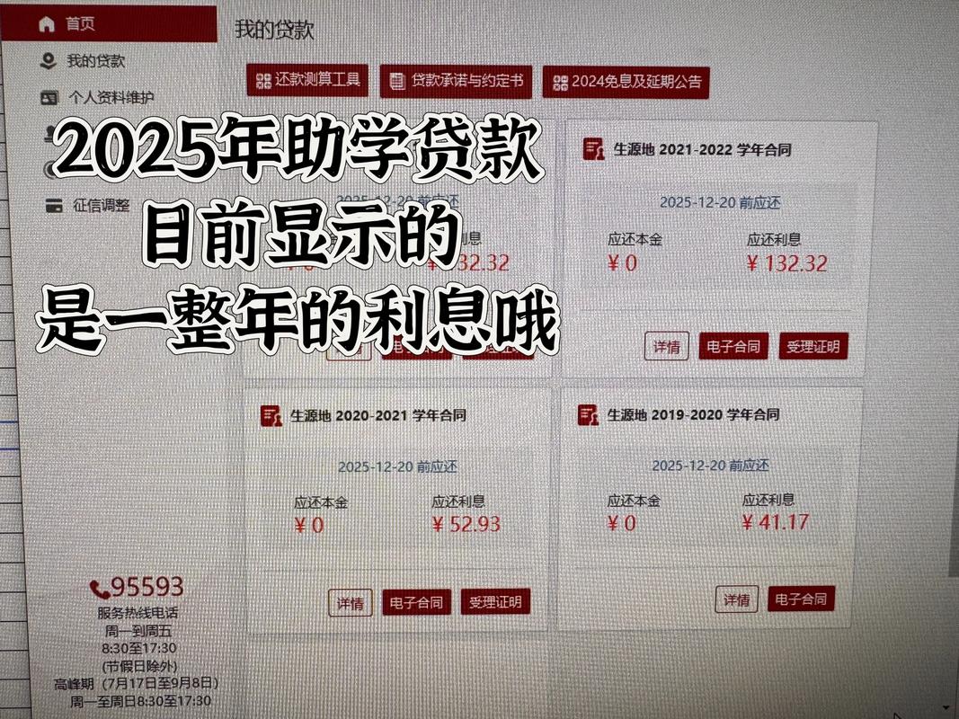 2025助学贷款利率调整政策公告截图