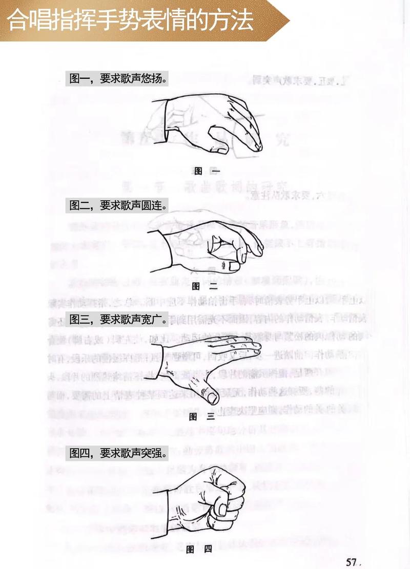 合唱团分声部练习 指挥手势