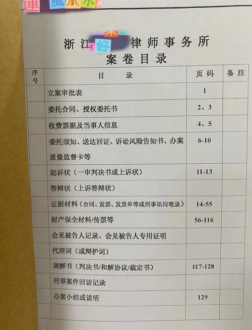 民事律师处理亲子纠纷案卷宗桌面