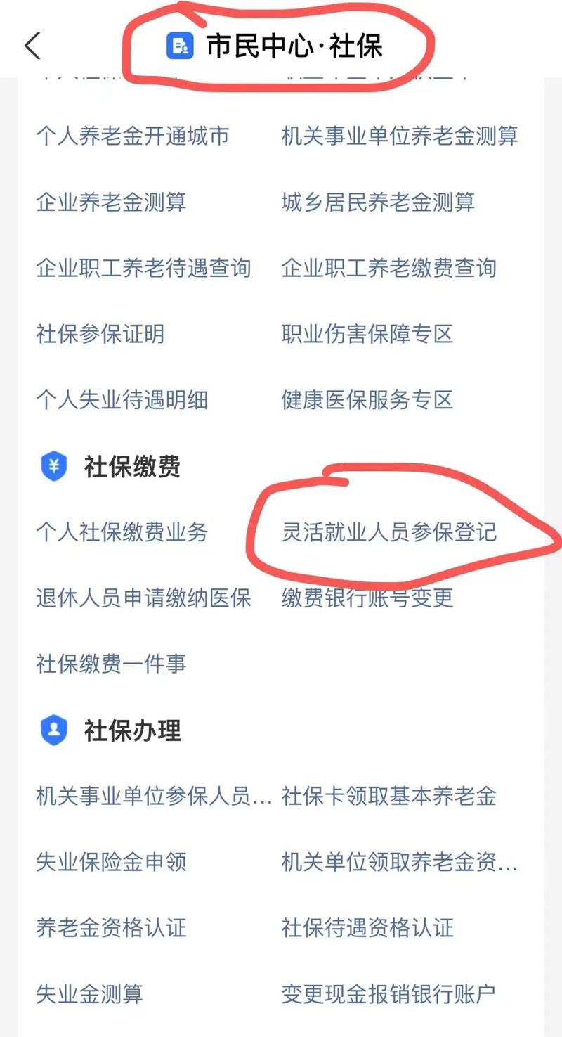 灵活就业人员社保缴纳流程示意图