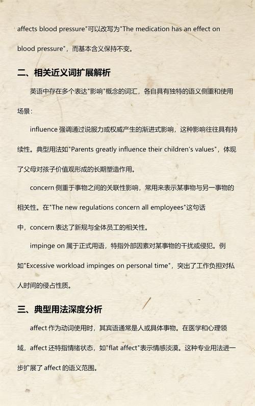 英语易混淆词汇affect和effect对比辨析图