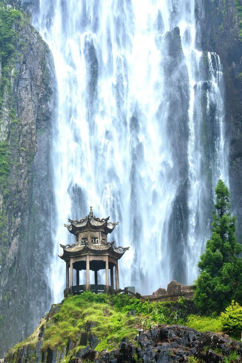 百丈漈瀑布全景