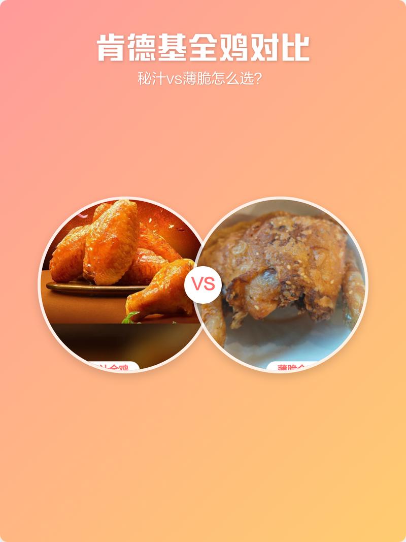 肯德基麦当劳炸鸡脆皮鳞片特写对比