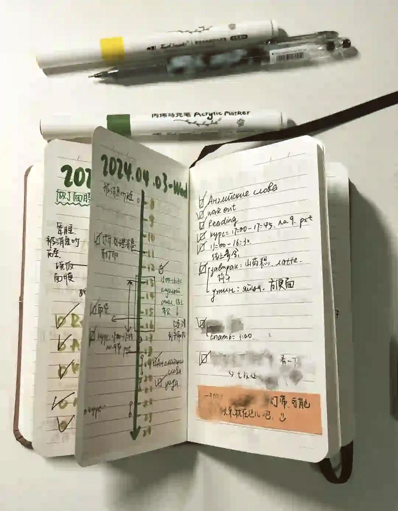 手写拆解任务的任务管理笔记本实拍