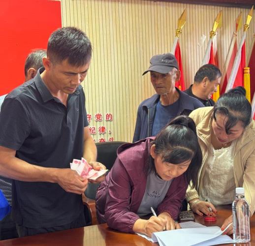 农村宗族族产出租收益分红对账现场
