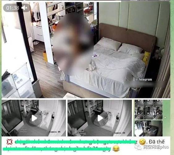 智能家居摄像头被黑客入侵场景图