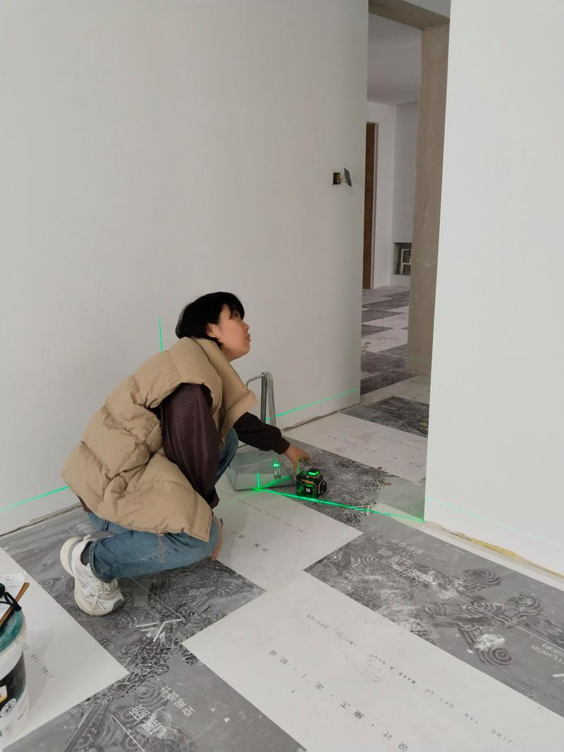 装修工地实际施工面积测量实拍