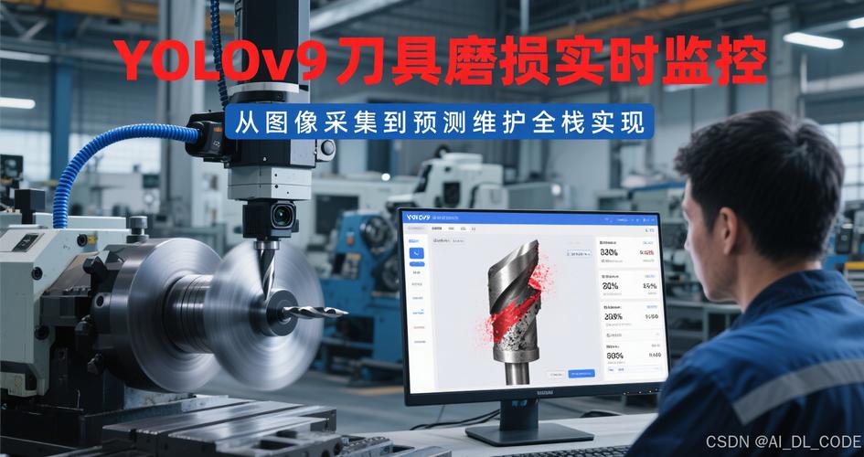 机加工车间机器视觉刀具磨损检测实拍