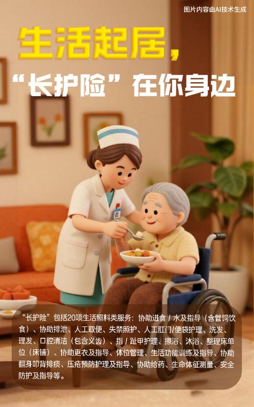 社区社保长护险科普宣传海报