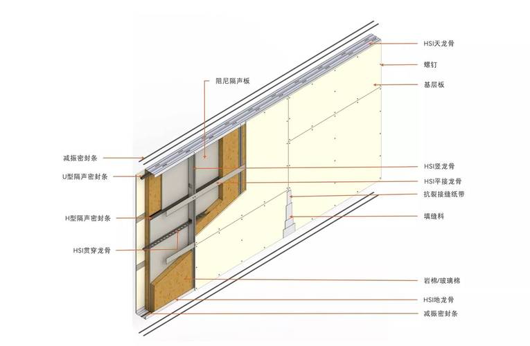 装配式建筑预制楼板隔音结构示意图