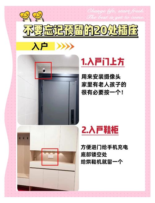 小户型玄关柜插座预留位置示意图