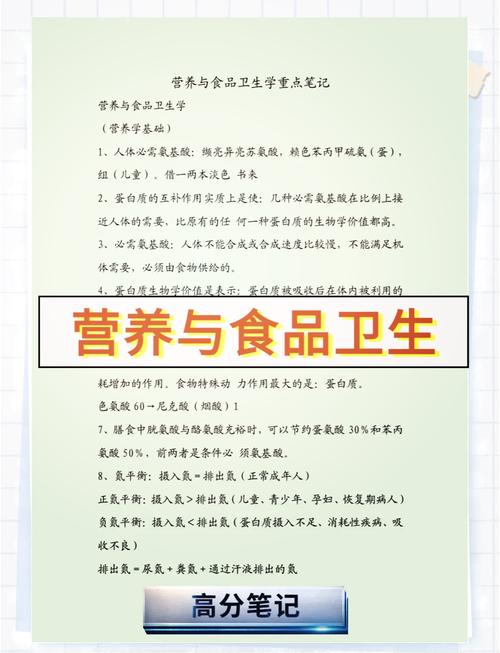 3. 食品卫生与营养学:不是“做饭的”那么简单