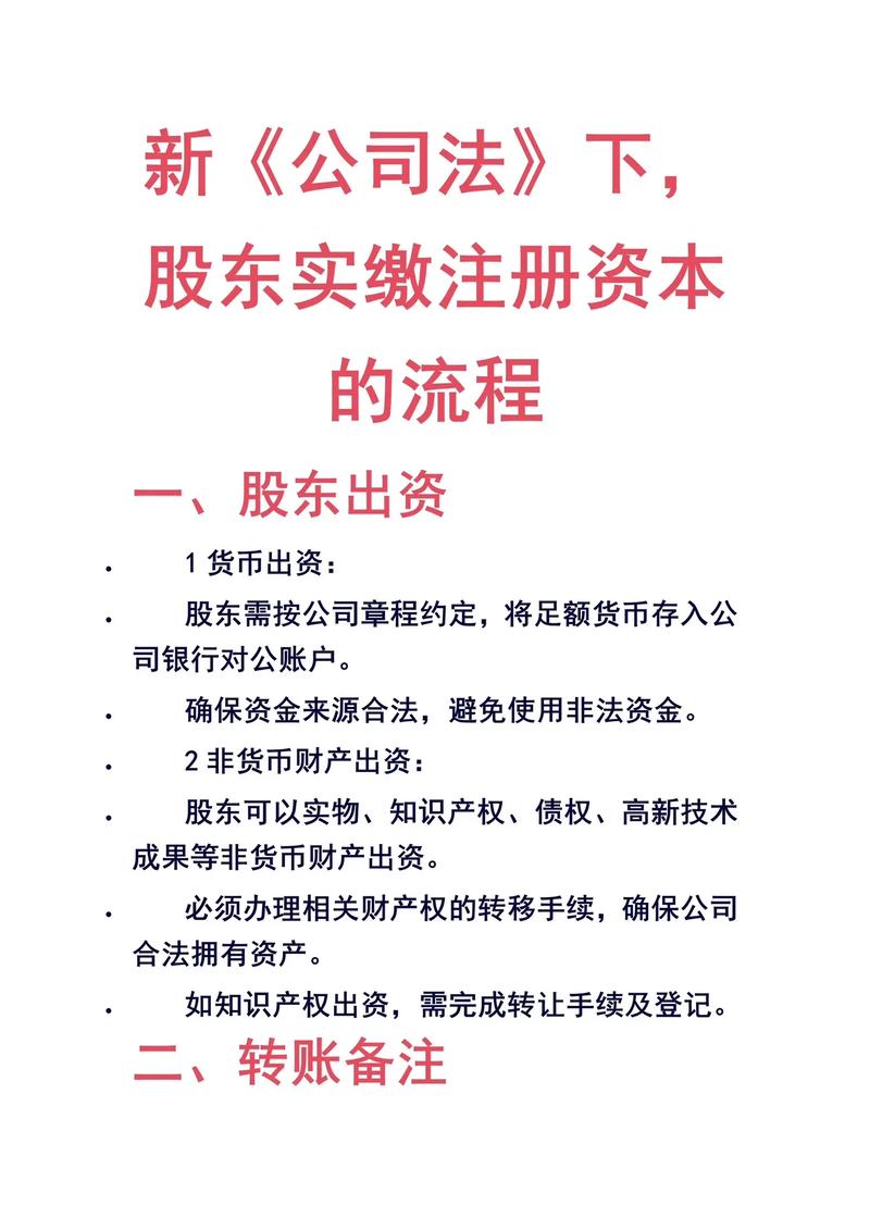 2023新公司法股东出资义务登记流程示意图