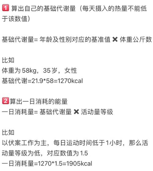 增肌热量盈余计算举例