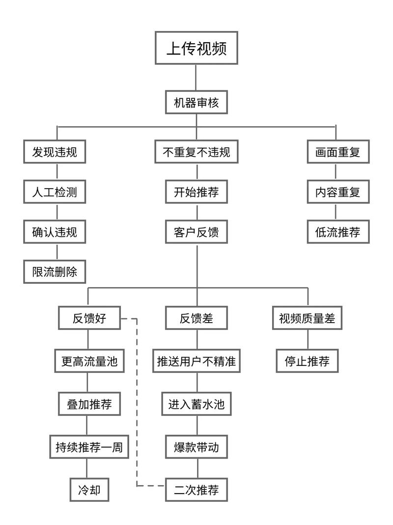 互联网平台算法推荐内容审核规则流程图