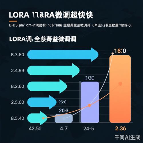 全参数微调与LoRA微调显存占用对比柱状图