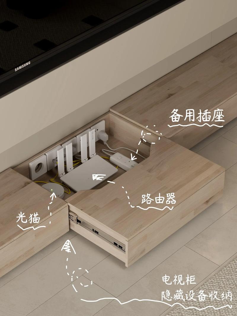 日式客厅隐藏式插座设计
