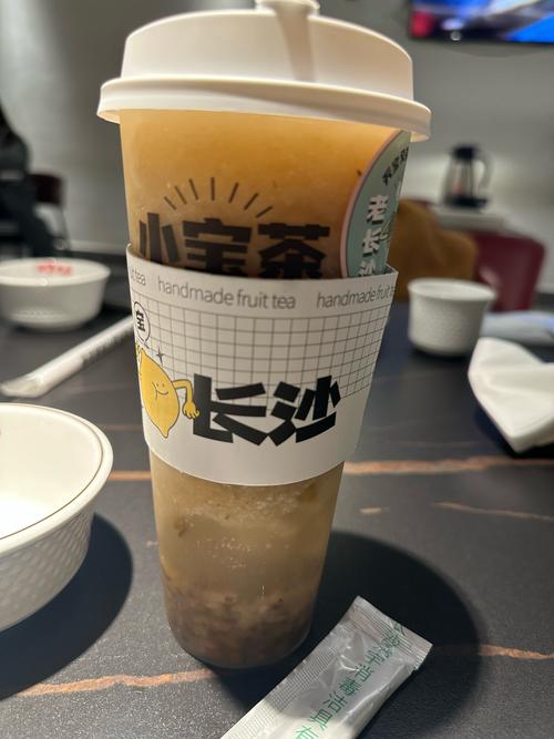 长沙巷子茯苓奶茶特写实拍
