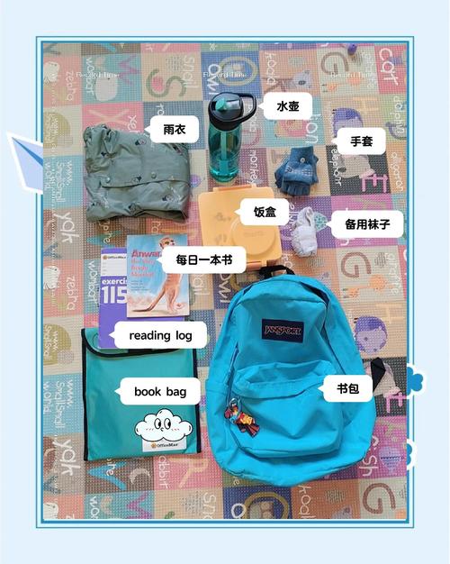 正确放置物品的小学生轻量化书包内部图