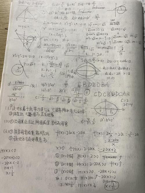 高三毕业生填报志愿涂写草稿纸实拍