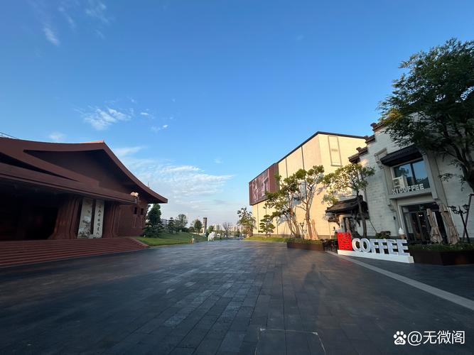 网红打卡点建筑外观摄影实拍场景