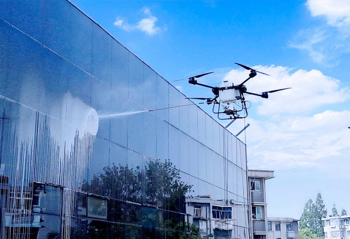 南京江心洲低空测绘无人机作业现场