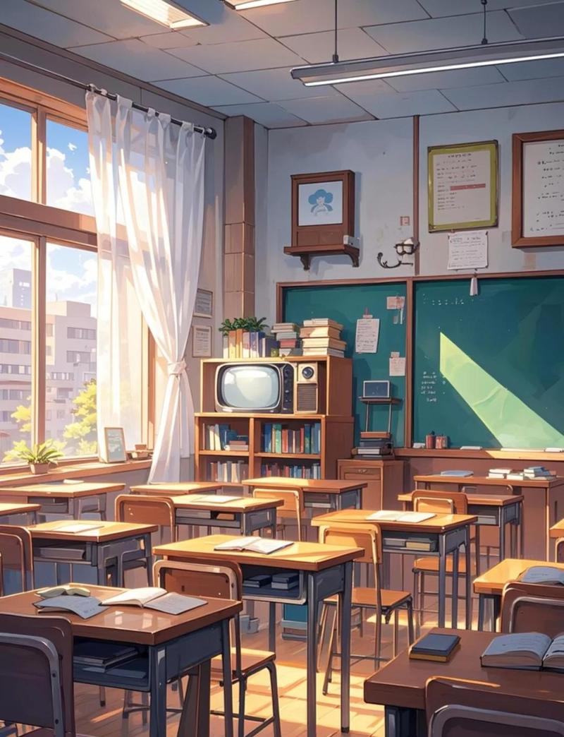 美术课堂学生用AI调整手绘线稿场景