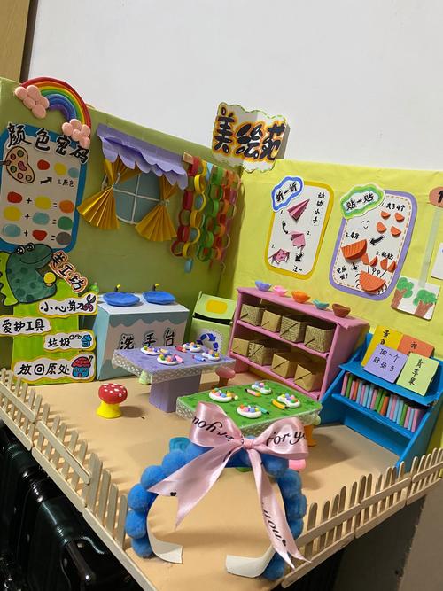 普惠性幼儿园教室儿童手工角布置