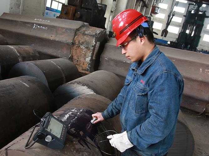 锻造折叠工件超声波探伤检测车间实拍