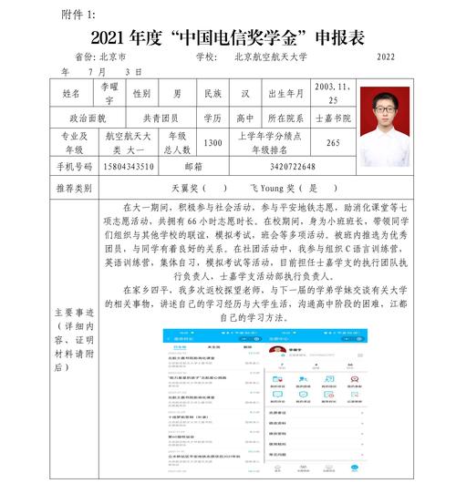 高中生自招材料简历凑数奖项截图