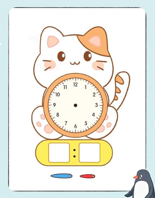 儿童手绘时间感知涂鸦作品