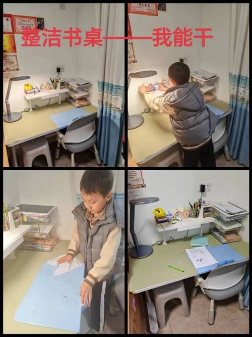 小学生在干净整洁的书桌上专注写作业,身旁没有电子产品干扰