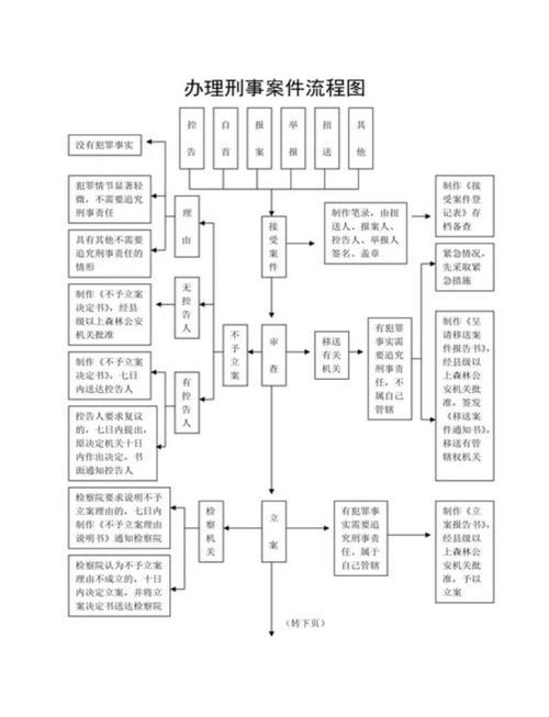 刑事诉讼普通办理流程示意图