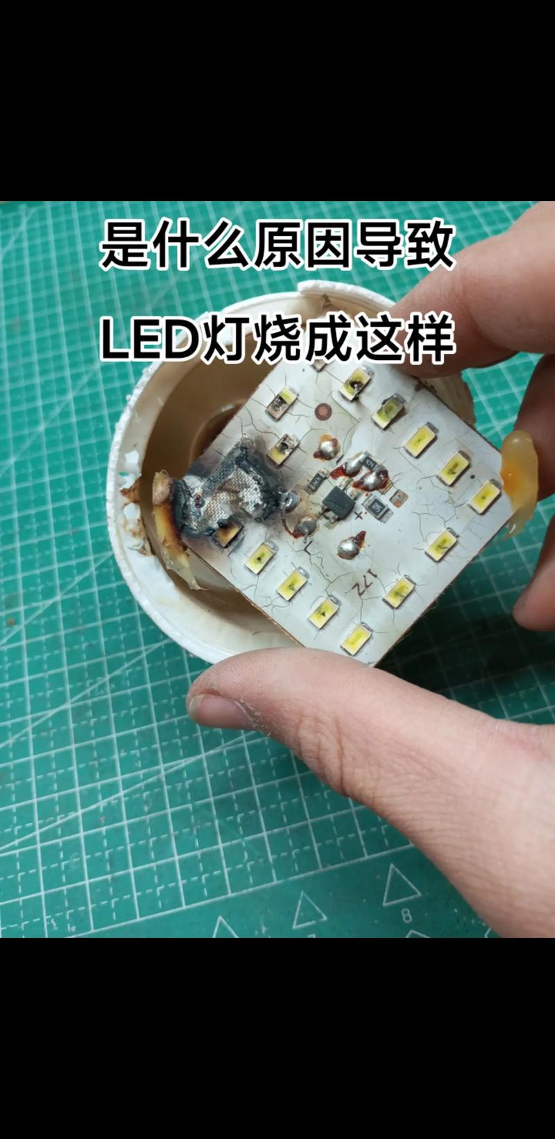 散热不良导致LED工矿灯内部烧毁