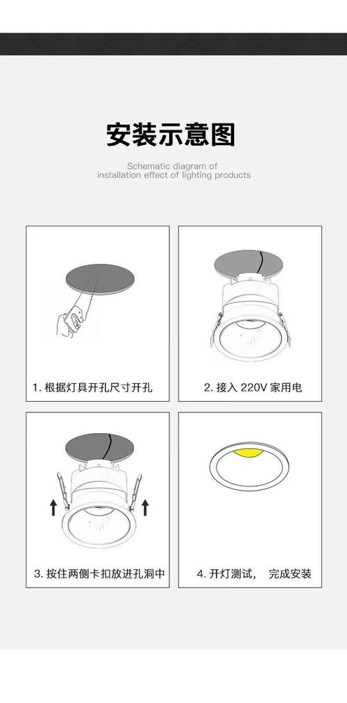射灯防眩深杯结构示意图