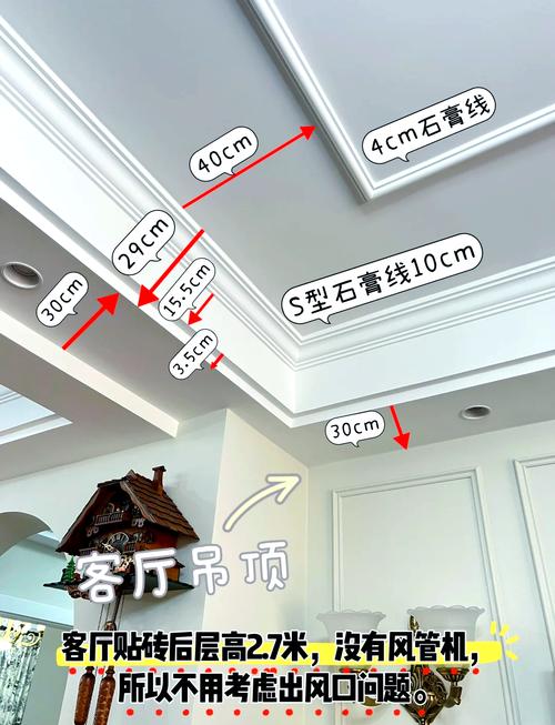 小户型边吊吊顶尺寸参考图