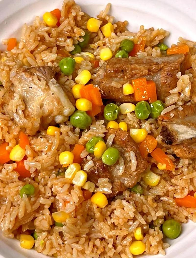 上班族快手素焖饭成品图