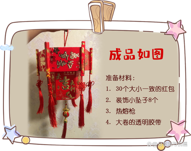 亲子手工春节灯笼制作过程混乱的餐桌场景