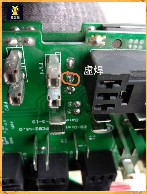 劣质点焊机焊点虚接特写图