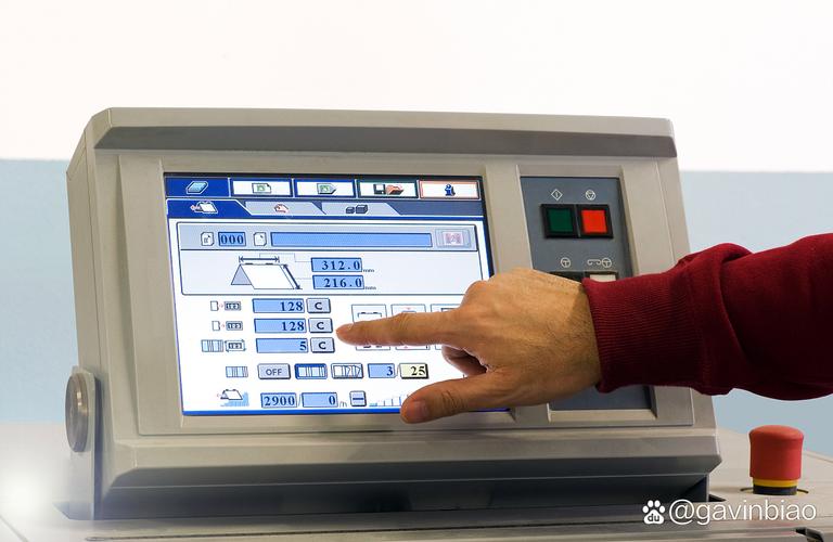 包装机械触摸屏参数调试界面