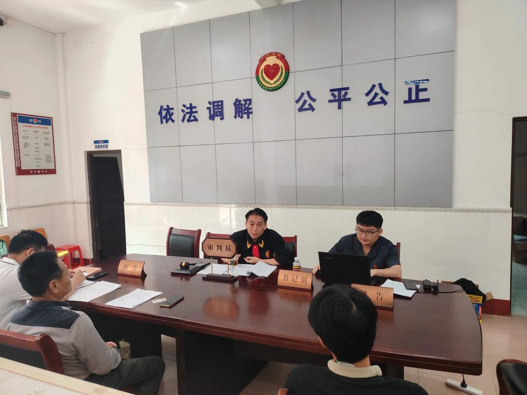 民事法庭法官调解现场