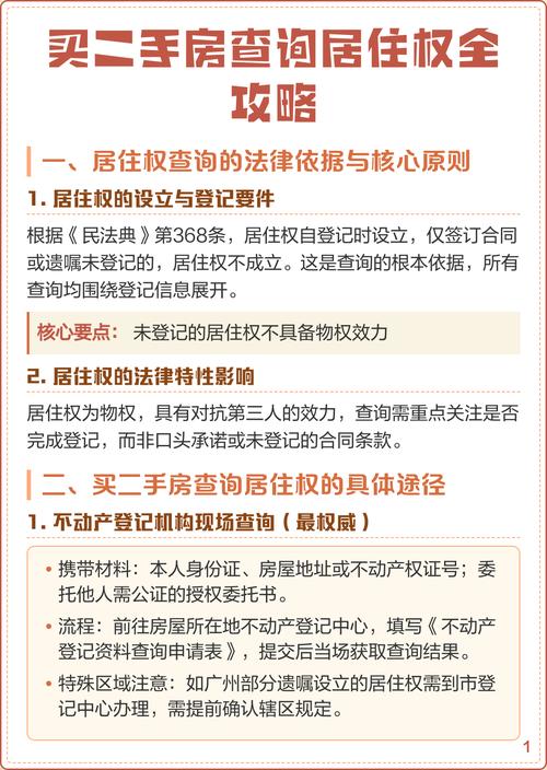 二手房交易查询居住权登记流程