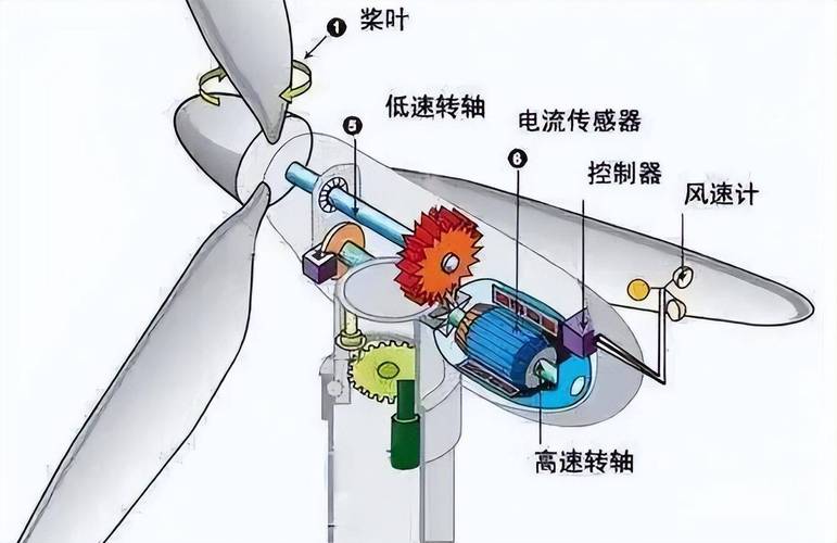 贯流风机叶轮结构与偏心涡形成原理示意图