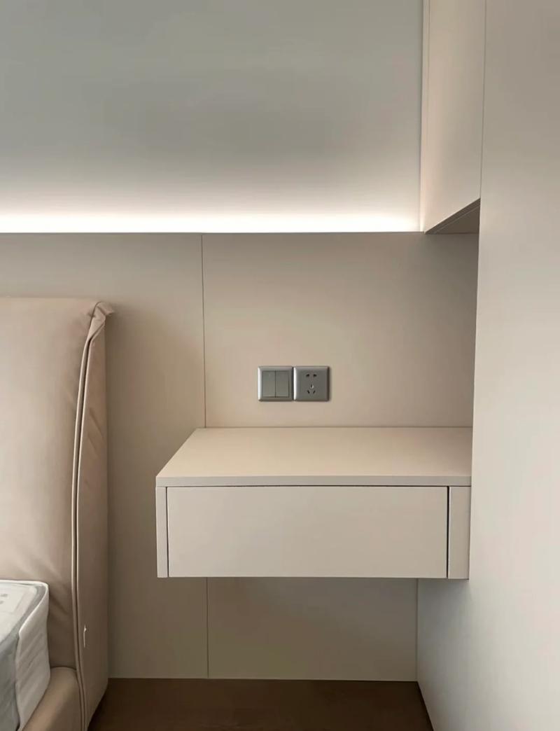 悬空床头柜L型角码固定安装