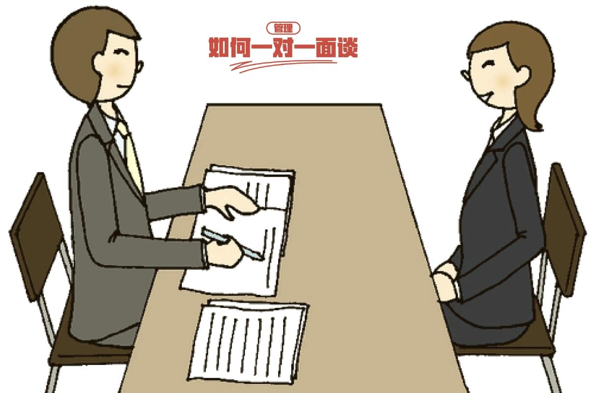 职场一对一沟通倾听场景示意图