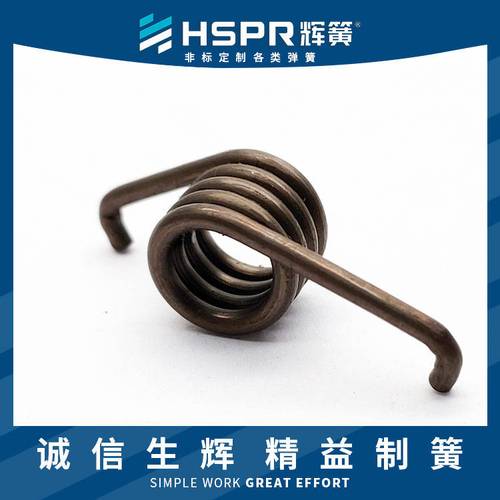 扭转弹簧不同端部结构对比实物图