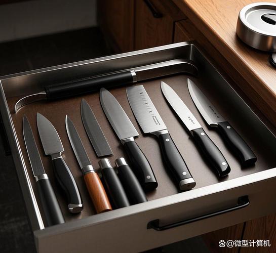 厨房抽屉乱塞刀具混放实拍